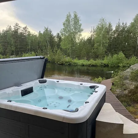 Ferienhaus Luxury With Private Vehmaa